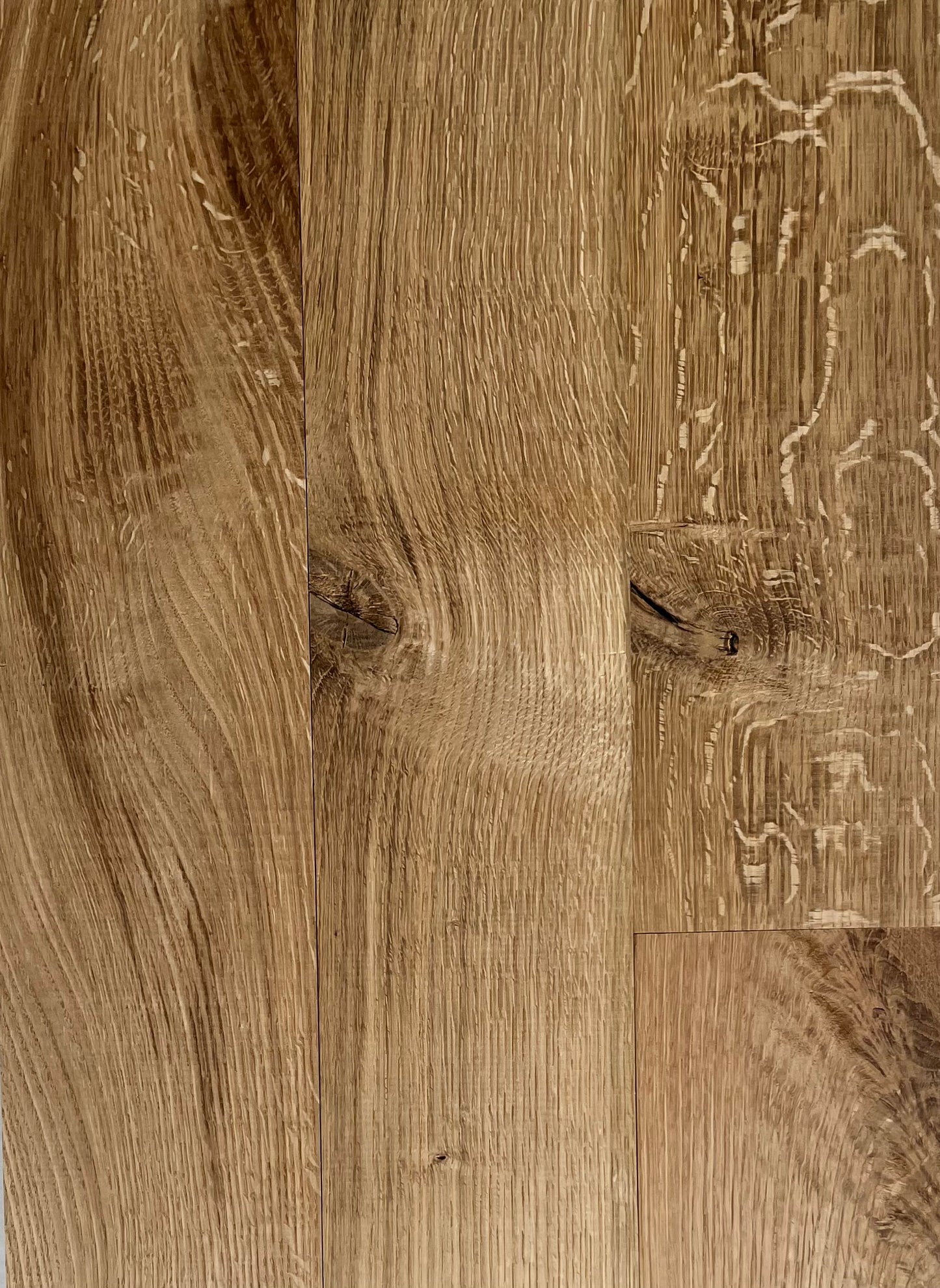 3/4" Solid White Oak Flooring. Rift & Quartered. Character. 2 1/4" width. Unfinished.